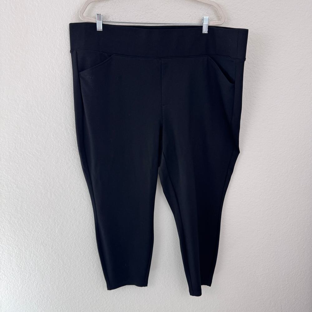 Torrid Womens Studio Pull On Pocket Pixie Pants Size 4X Stretch Ponte Black